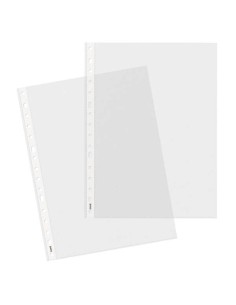 Dohe Basic Pack de 100 pochettes multi-perforations A4 16 trous - Polypropylène brut - Qualité de base