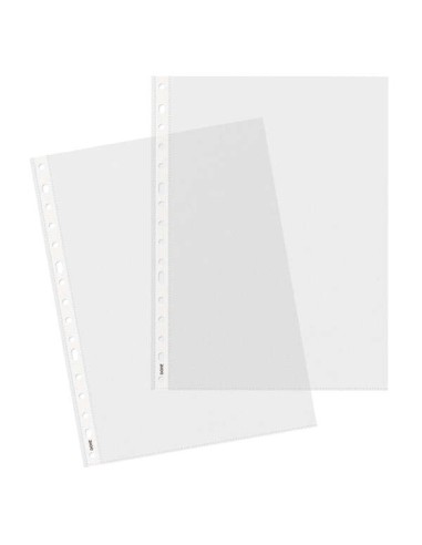 Dohe Basic Pack de 100 pochettes multi-perforations A4 16 trous - Polypropylène brut - Qualité de base
