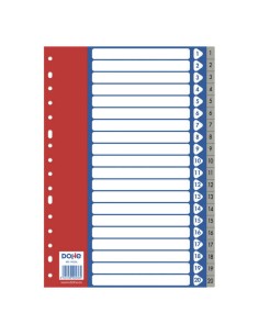 Intercalaires Dohe pour classeurs et chemises à anneaux - 120 microns - 16 trous multi-perforations - Pochette individuelle auto