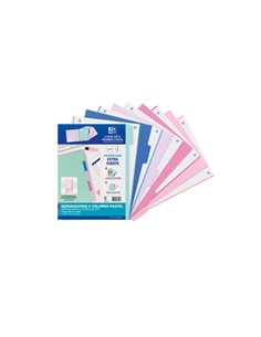 Intercalaires Oxford Strongline A4 5 compartiments - Plastique opaque durable - 4 trous pour un placement facile - Épaisseur 500