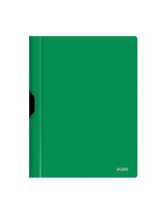 Chemise Dohe avec clip métallique - Format A4 - En polypropylène opaque 350 microns - Couleur verte