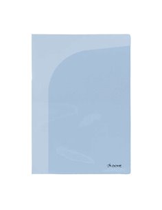 Dossier double Dohe avec deux poches intérieures - Format A4 - En polypropylène translucide - Avec poches intérieures pour carte