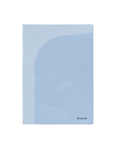 Dossier double Dohe avec deux poches intérieures - Format A4 - En polypropylène translucide - Avec poches intérieures pour carte