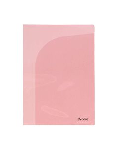 Dossier double Dohe avec deux poches intérieures - Format A4 - En polypropylène translucide - Poches intérieures pour cartes et 