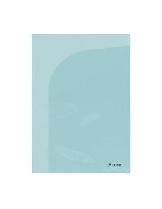 Dossier double Dohe avec deux poches intérieures - Format A4 - En polypropylène translucide - Avec poches intérieures pour carte