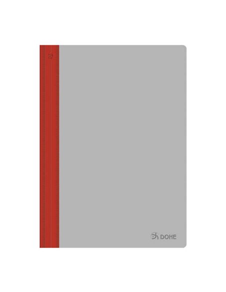 Dossier Dohe avec attache métallique - Format folio - Dos incurvé - Couverture transparente et dos opaque