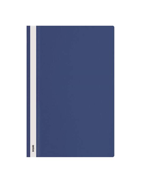 Dossier Dohe avec attache - Format Folio - Couverture transparente et dos opaque - En polypropylène