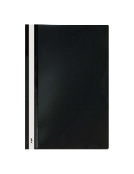 Chemise de classement Dohe en polypropylène avec attache - Format folio - Couverture transparente et dos opaque - Idéale pour or