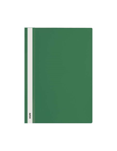 Chemise de classement Dohe en polypropylène avec attache - Format A4 - Couverture transparente et dos opaque - Idéale pour class