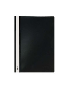 Chemise de classement Dohe en polypropylène avec attache - Format A4 - Couverture transparente et dos opaque - Idéale pour class