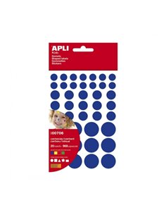 Pack Apli de 864 autocollants de différentes couleurs, formes et tailles - Adhésif permanent - Développement psychomoteur - Qual