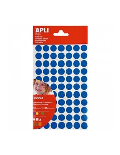 Sachet d'autocollants adhésifs permanents Apli - 1 136 autocollants - Développe la motricité et la créativité - Adhésif à base d