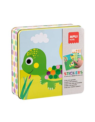 Jeux d'autocollants animaux Apli Kids - 16 feuilles à remplir d'autocollants - 8 feuilles d'autocollants amovibles - Haute valeu
