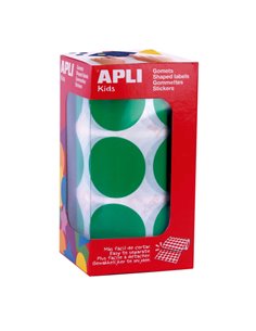 Pack Apli de 708 stickers ronds Ø 33 mm - 59 feuilles prédécoupées - Adhésif permanent - Idéal pour les écoles maternelles et pr
