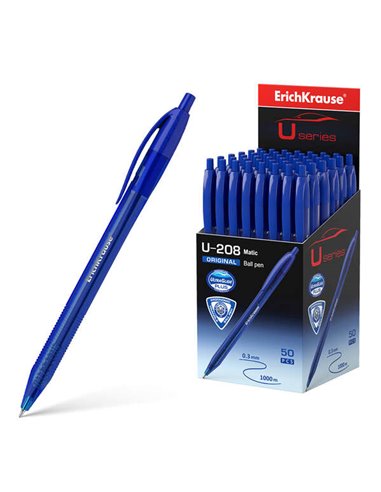 Stylo automatique Erichkrause U-208 Original Matic - Technologie Ultra Glide - Encre bleue