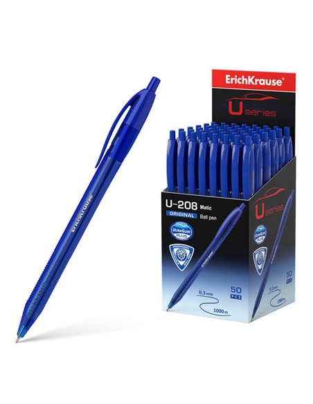 Stylo automatique Erichkrause U-208 Original Matic - Technologie Ultra Glide - Encre bleue