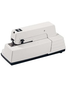 Agrafeuse électrique Rapid 90Ec Classic - Agrafe jusqu'à 30 feuilles - Chargement frontal - Agrafes 44/6-7 mm - Blanc/Noir