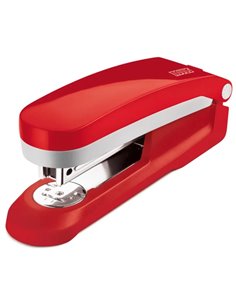 Agrafeuse Novus Evolution E 25 + boîte de 200 agrafes 24/6 - Jusqu'à 25 feuilles - Agrafes fermées, ouvertes et clouées - Rouge