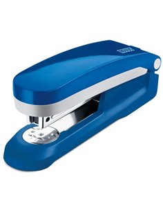 Agrafeuse Novus Evolution E 25 + boîte de 200 agrafes 24/6 - Jusqu'à 25 feuilles - Agrafes fermées, ouvertes et clouées - Bleu