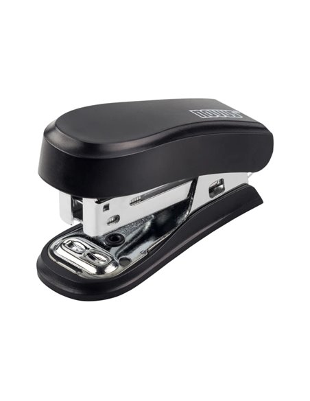 Agrafeuse compacte Novus Mini - Jusqu'à 12 feuilles - Agrafes fermées et ouvertes - Comprend 320 agrafes - Noir