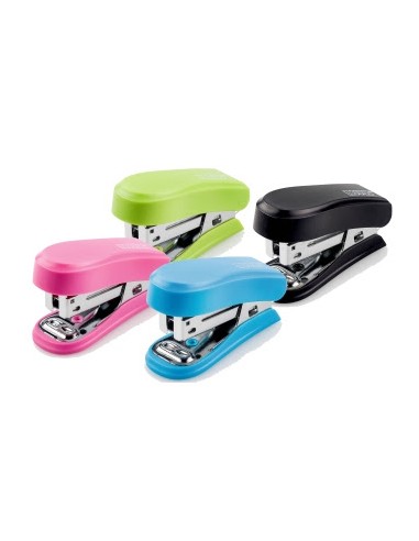 Lot de 12 mini-agrafeuses compactes Novus - Jusqu'à 12 feuilles - Agrafage fermé et ouvert - Chaque agrafeuse comprend 320 agraf