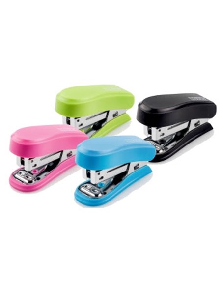 Lot de 12 mini-agrafeuses compactes Novus - Jusqu'à 12 feuilles - Agrafage fermé et ouvert - Chaque agrafeuse comprend 320 agraf