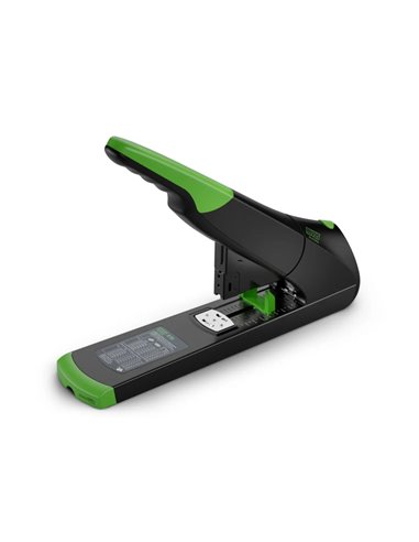 Agrafeuse robuste Novus B 56 re+new - Fabriquée en plastique recyclé - Jusqu'à 200 feuilles - Agrafage fermé avec système de dér