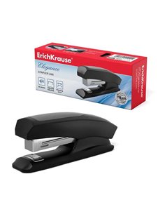 Agrafeuse de bureau demi-bande Erichkrause Elegance - Agrafe jusqu'à 30 feuilles - Agrafes ouvertes et fermées - Compatible avec