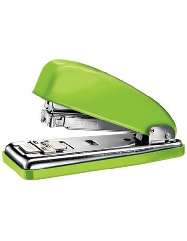 Agrafeuse métallique Petrus 226 WOW + boîte de 200 agrafes - Jusqu'à 30 feuilles - Agrafes fermées, ouvertes et clouées - Vert m