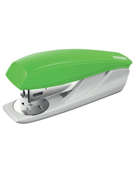 Agrafeuse de bureau recyclable Petrus 210 - Agrafe jusqu'à 25 feuilles - 96 % de plastique recyclé - Agrafes ouvertes, fermées e