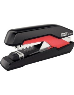 Agrafeuse de bureau Rapid Supreme Omnipress SO30 - Jusqu'à 30 feuilles - Agrafage sans effort - Noir/Rouge
