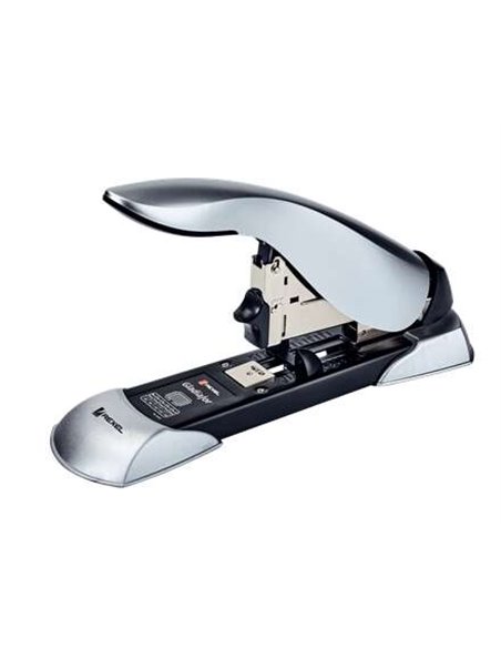 Agrafeuse robuste Rexel Gladiator - Jusqu'à 160 feuilles - Guide-papier intégré - Pour agrafes 23/8-20 mm - Argent