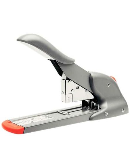 Agrafeuse robuste Rapid Fashion HD110 - Jusqu'à 110 feuilles - Agrafage fermé - Pour agrafes 23/8-15, 9/8-14 - Gris/Orange