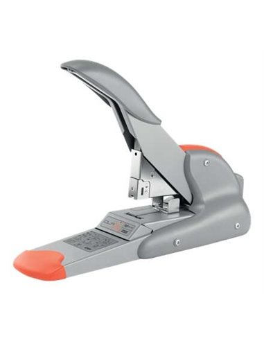 Agrafeuse robuste Rapid Duax - Jusqu'à 170 feuilles - Agrafage à plat - Pour agrafes Rapid Duax - Gris/Orange