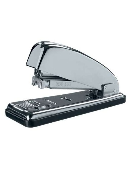 Agrafeuse métallique rétro Petrus 230C - Jusqu'à 30 feuilles - Agrafes fermées, ouvertes et clouées - Couleur chrome