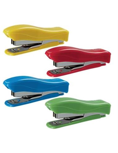 Agrafeuse Petrus 200 Liliput + 1 boîte de 1 000 agrafes 23/6 - Jusqu'à 12 feuilles - Agrafes 23/6 - Agrafes fermées et clouées -