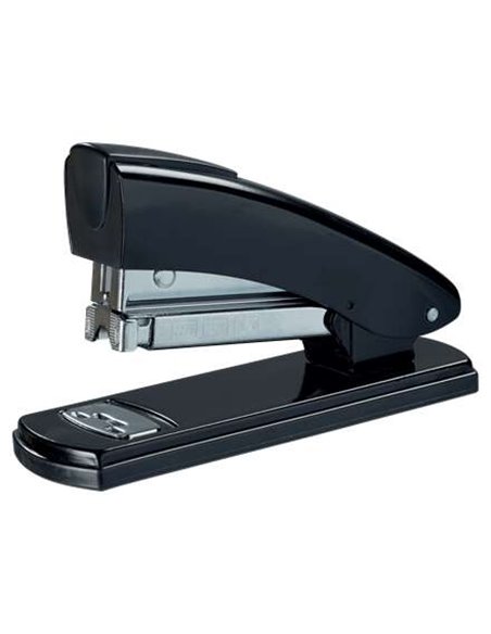 Agrafeuse rétro en métal Petrus 2001 - Jusqu'à 30 feuilles - Agrafes fermées, ouvertes et clouées - Noir