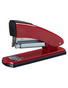 Agrafeuse rétro en métal Petrus 2001 - Jusqu'à 30 feuilles - Agrafes fermées, ouvertes et clouées - Rouge