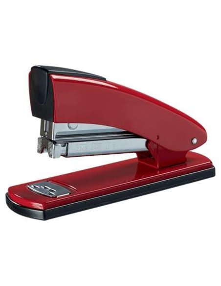 Agrafeuse rétro en métal Petrus 2001 - Jusqu'à 30 feuilles - Agrafes fermées, ouvertes et clouées - Rouge