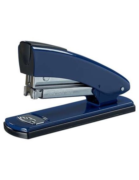 Agrafeuse rétro en métal Petrus 2001 - Jusqu'à 30 feuilles - Agrafes fermées, ouvertes et clouées - Bleu
