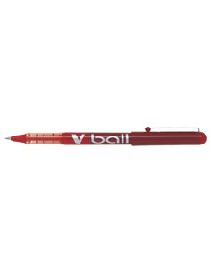 Stylo roller Pilot V Ball 05 - Pointe ronde 0,5 mm - Course 0,3 mm - Rouge