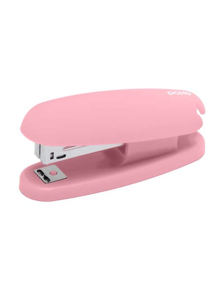 Agrafeuse de bureau Dohe Soft Touch - Agrafe jusqu'à 20 feuilles - Chargement par le haut - Rose