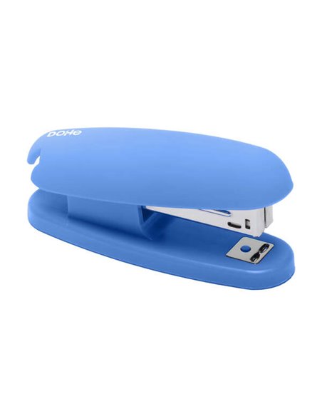 Agrafeuse de bureau Dohe Soft Touch - Agrafe jusqu'à 20 feuilles - Chargement par le haut - Bleue