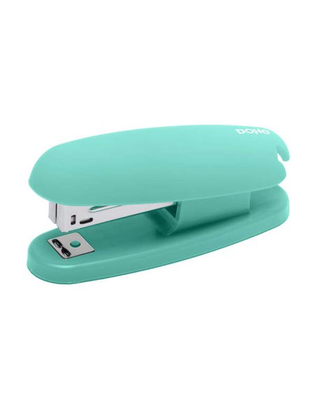 Agrafeuse de bureau Dohe Soft Touch - Agrafe jusqu'à 20 feuilles - Chargement par le haut - Verte