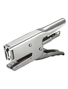 Pince-agrafeuse Dohe - En acier - Compatible avec les agrafes 22/6, 24/6 et 26/6 - Couleur chrome