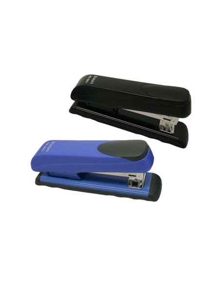 Agrafeuse Bismark 2051 robuste de taille moyenne - Corps en plastique - Revêtement en caoutchouc - Couleurs assorties
