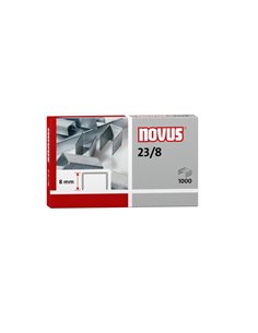 Boîte de 1 000 agrafes galvanisées 23/8 Novus Super pour agrafeuses robustes