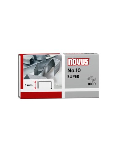 Novus n° 10 Super Box de 1000 agrafes n° 10 galvanisées