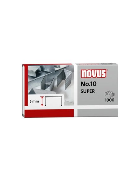Novus n° 10 Super Box de 1000 agrafes n° 10 galvanisées