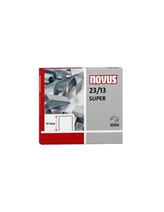 Boîte de 1 000 agrafes galvanisées 23/13 Novus pour agrafeuses robustes